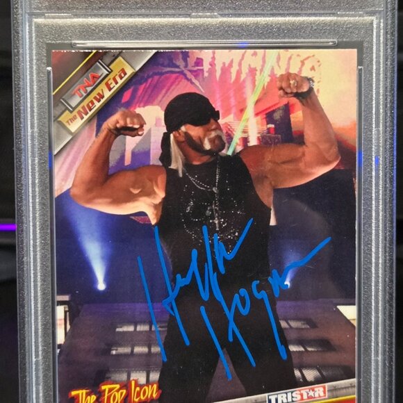 Hulk Hogan Signed 2010 Tristar TNA New Era #2 PSA/DNA Cert. - Picture 2 of 3